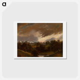 アートポストカード-Hampstead, Stormy Sky
 - ジョン コンスタブル Postcard.