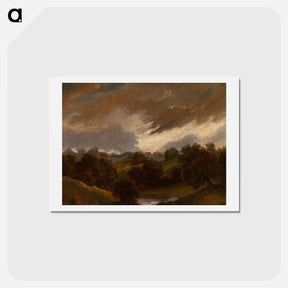 アートポストカード-Hampstead, Stormy Sky
 - ジョン コンスタブル Postcard.