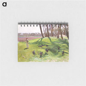 アートメモ帳-Landscape with Goatherd - ジョン シンガー サージェント Memo.