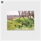 アートポストカード-Landscape with Goatherd - ジョン シンガー サージェント Postcard.