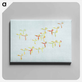 アートパネル-Japanese butterfly - 神坂 雪佳 Canvas.
