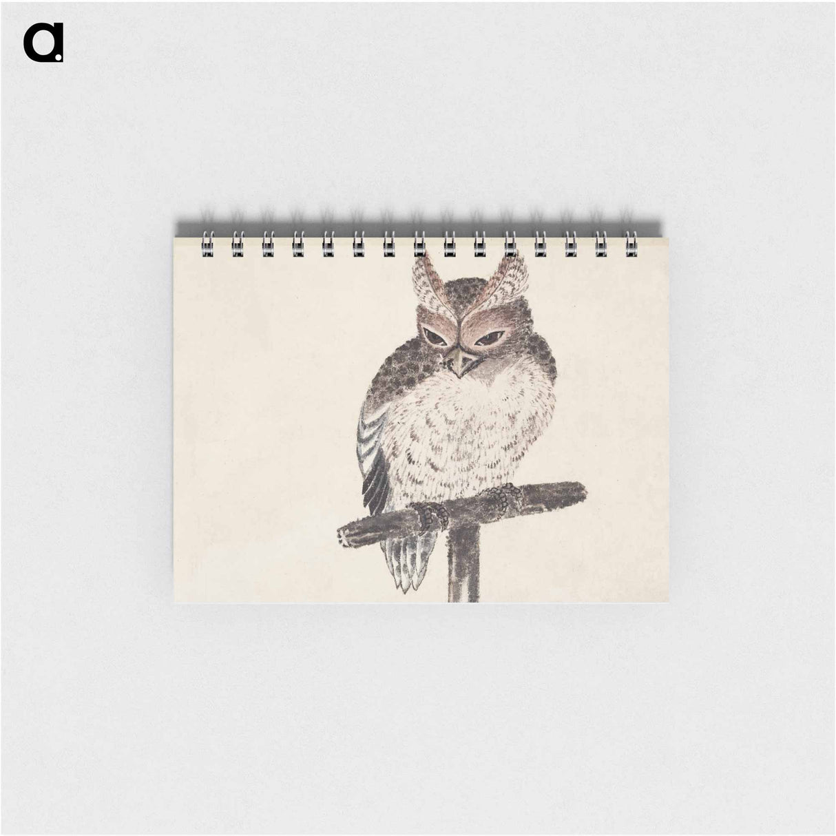 Katsushika Hokusai's owl - 葛飾 北斎 Memo.