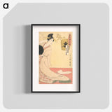 Hanazuma of Hyōgoya, Kenbishi of Sakagami - 喜多川 歌麿 Poster.