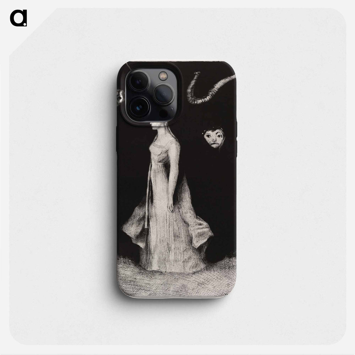 Haunting - Odilon Redon Phone Case.