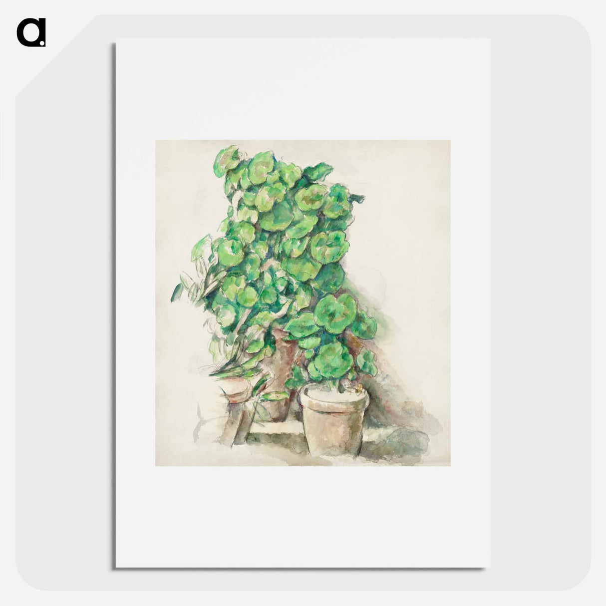 Geraniums - Paul Cezanne Poster.