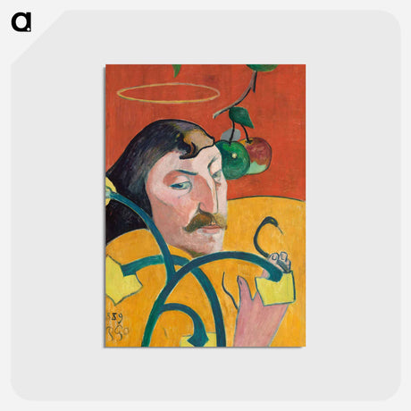 アートポストカード-Self-Portrait - ポール ゴーギャン Postcard.