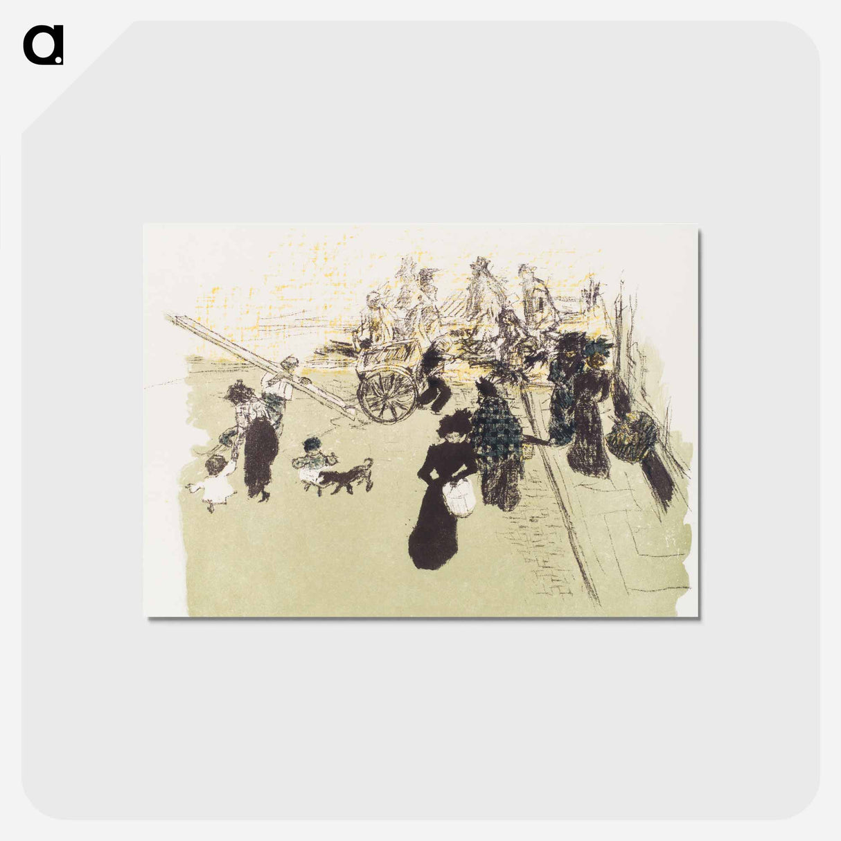 アートポストカード-Street Corner
 - ピエール ボナール Postcard.