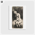 アートポストカード-Woman Bathing Her Feet at a Brook - レンブラント ファン レイン Postcard.
