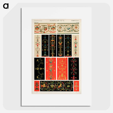 アートポスター-Nineteenth-Century Ornamental Pattern
 - 装飾の文法 Poster.
