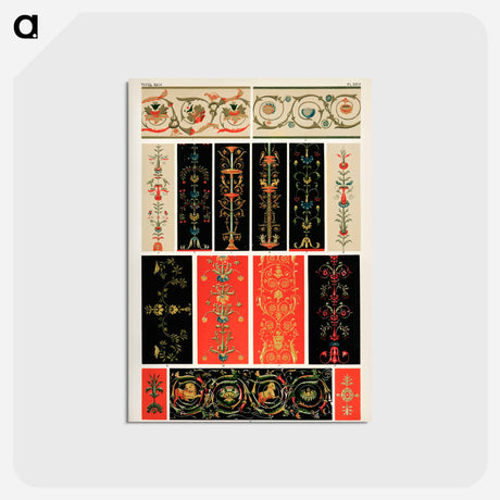 アートポストカード-Nineteenth-Century Ornamental Pattern
 - 装飾の文法 Postcard.