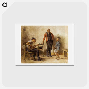 アートポストカード-The Dancing Lesson - トーマス エイキンズ Postcard.