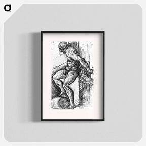 アートポスター-Saint Sebastian at the resurrection altin Brescia - ティツィアーノ ヴェチェッリオ Poster.