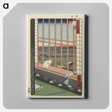 Revelers Returned from the Tori no Machi Festival at Asakusa, from the series One Hundred Famous Views of Edo
 - 歌川 広重 Canvas.