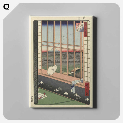 Revelers Returned from the Tori no Machi Festival at Asakusa, from the series One Hundred Famous Views of Edo
 - 歌川 広重 Canvas.