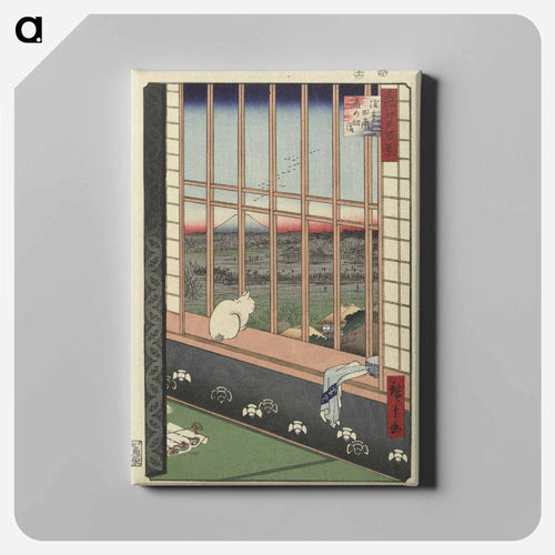 Revelers Returned from the Tori no Machi Festival at Asakusa, from the series One Hundred Famous Views of Edo
 - 歌川 広重 Canvas.