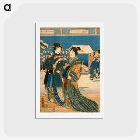 アートポストカード-Snow
 - 歌川 国貞 Postcard.