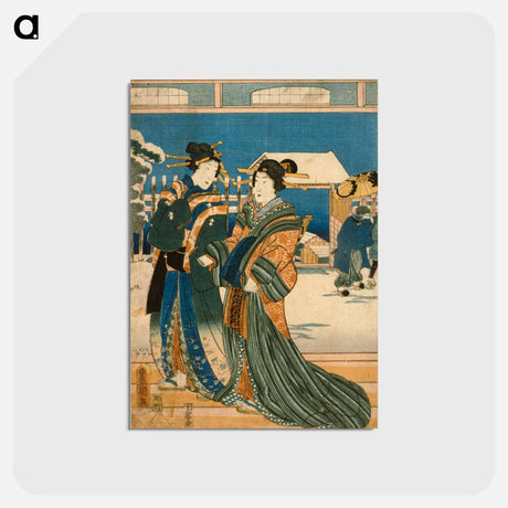 アートポストカード-Snow
 - 歌川 国貞 Postcard.