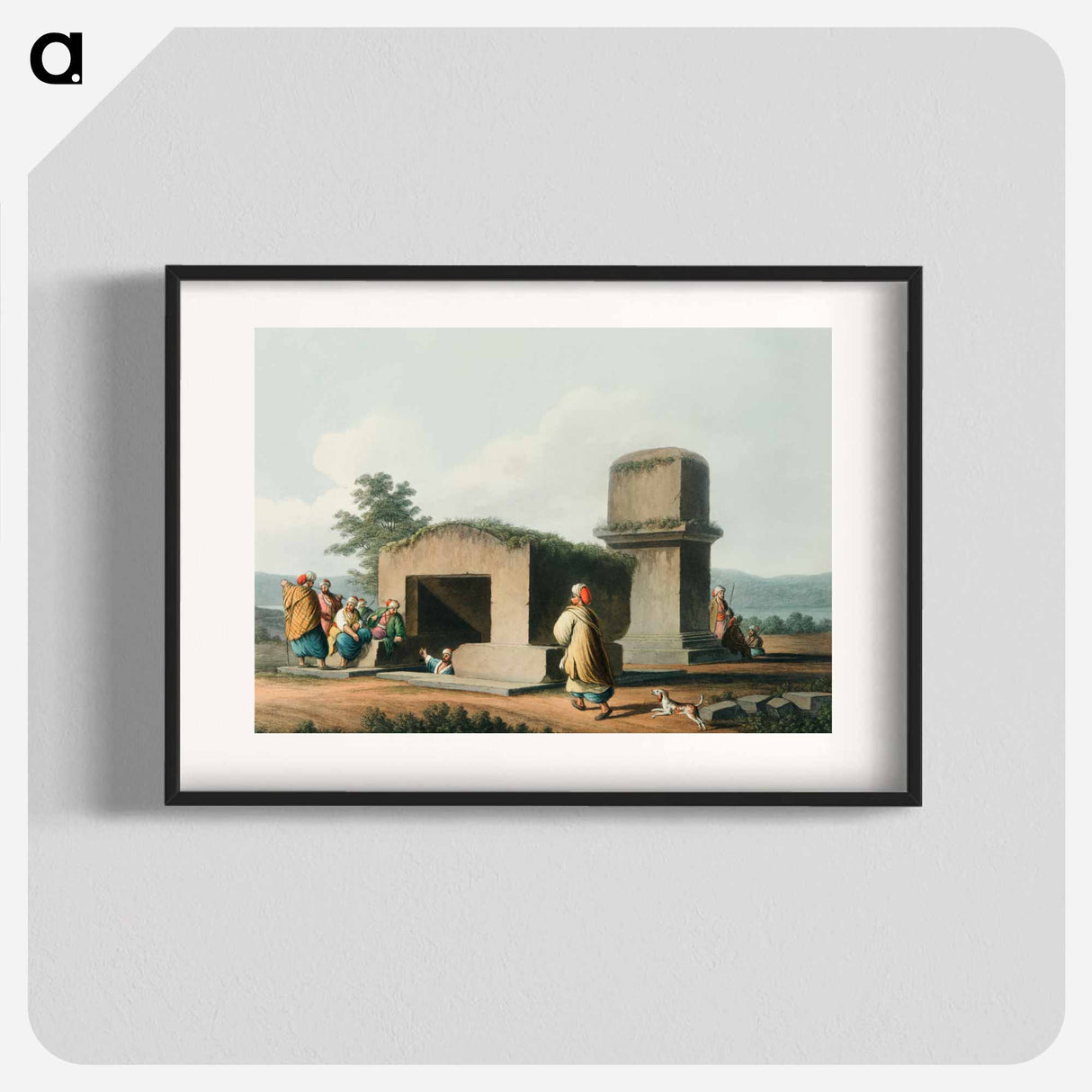 Monument on the Coast of Syria from Views in the Ottoman Dominions, in Europe, in Asia, and some of the Mediterranean islands - Views in the Ottoman Dominions Poster.