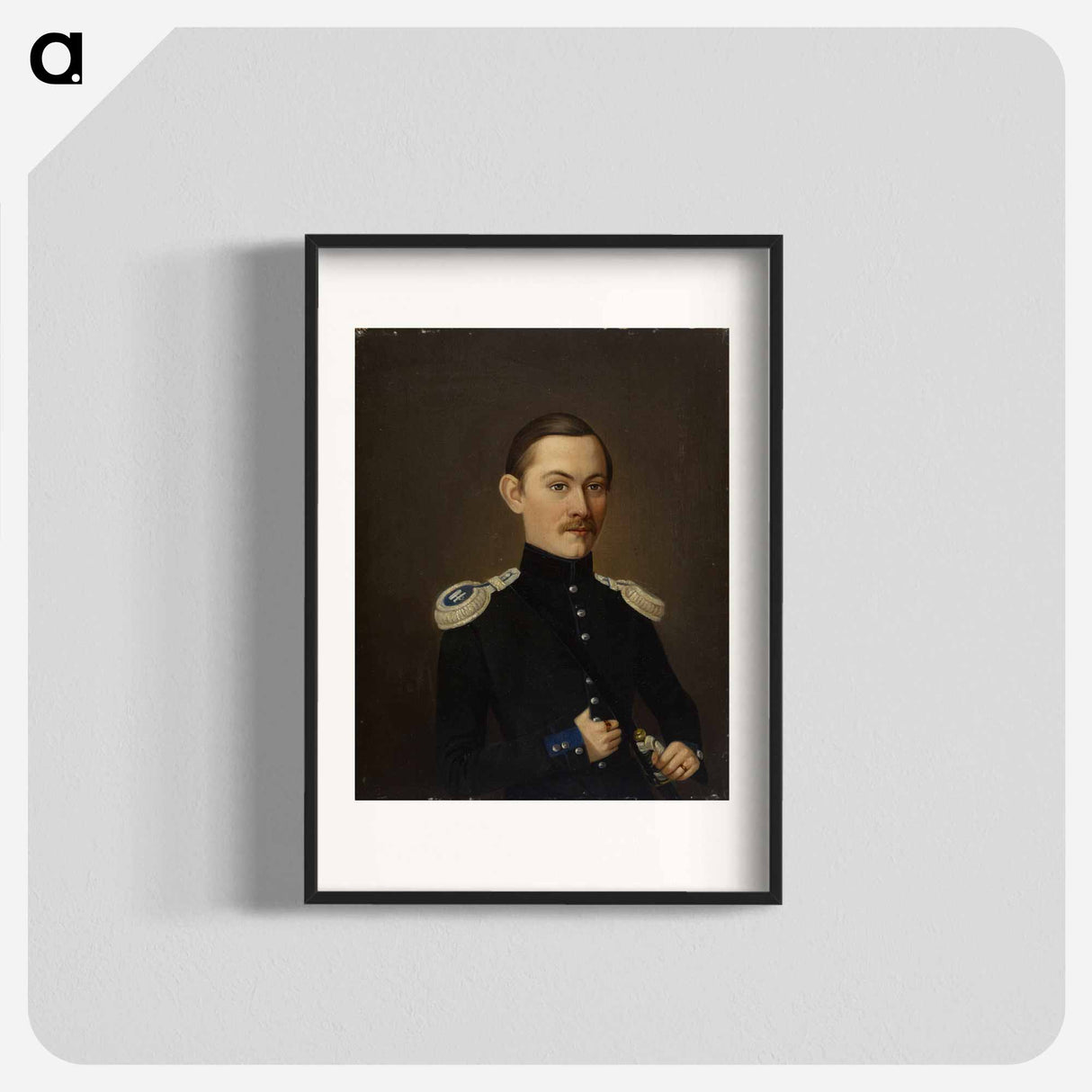 Esikuntakapteeni danielsson - Wilhelm von Wright Poster.