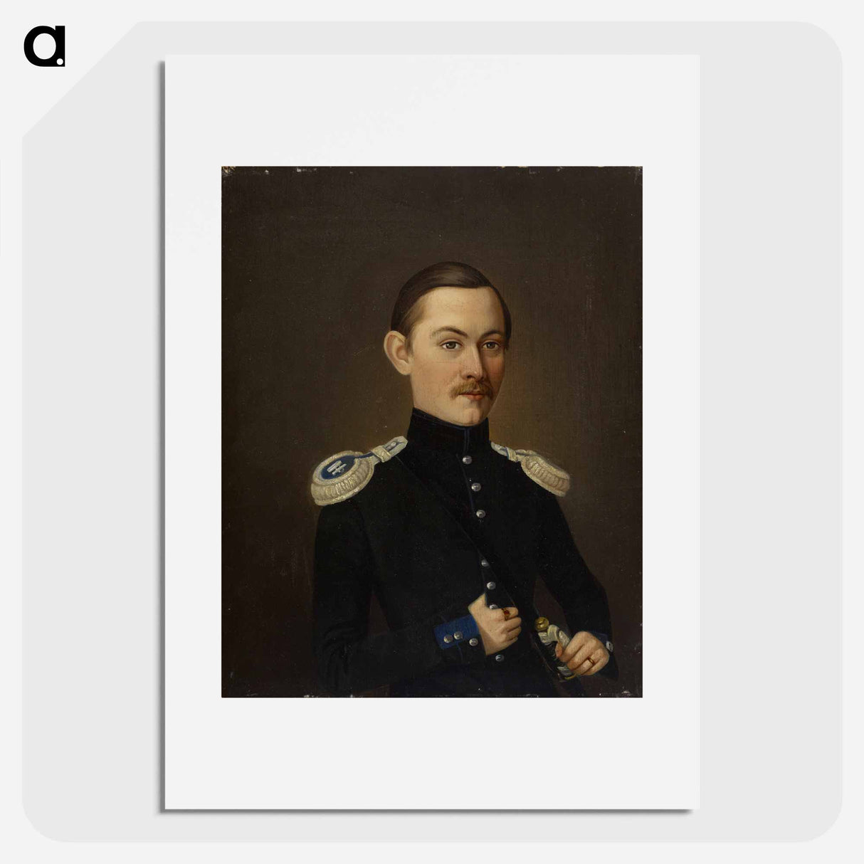 Esikuntakapteeni danielsson - Wilhelm von Wright Poster.