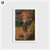 アートポストカード-Songs of Innocence and of Experience, Plate 32, Experience Frontispiece - ウィリアム ブレイク Postcard.