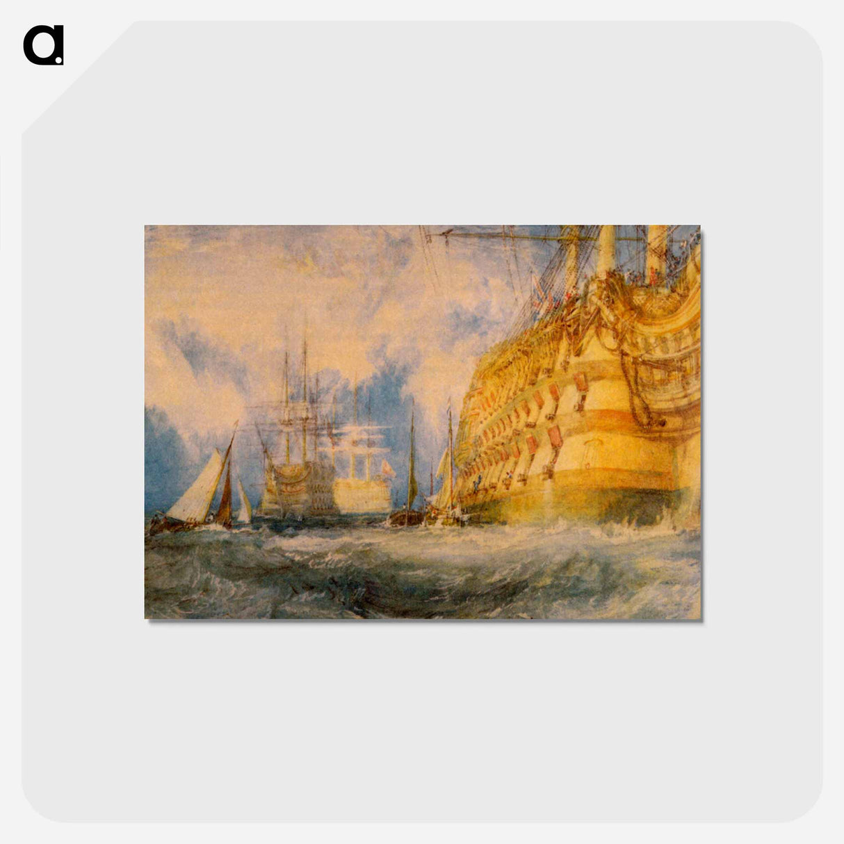 アートポストカード-A First Rate Taking In Stores - ウィリアム ターナー Postcard.