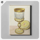 Gouden beker met deksel, geschonken aan Cornelis de Witt ter gelegenheid van de Tocht naar Chatham - アールト シューマン Canvas.