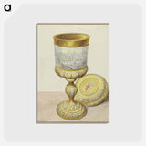 Gouden beker met deksel, geschonken aan Cornelis de Witt ter gelegenheid van de Tocht naar Chatham - アールト シューマン Postcard.