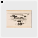 アートポストカード-Heinäkuun viides päivä -runon välivinjetti - アルバート エーデルフェルト Postcard.