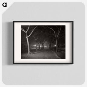 アートポスター-An Icy Night, New York - アルフレッド スティーグリッツ Poster.