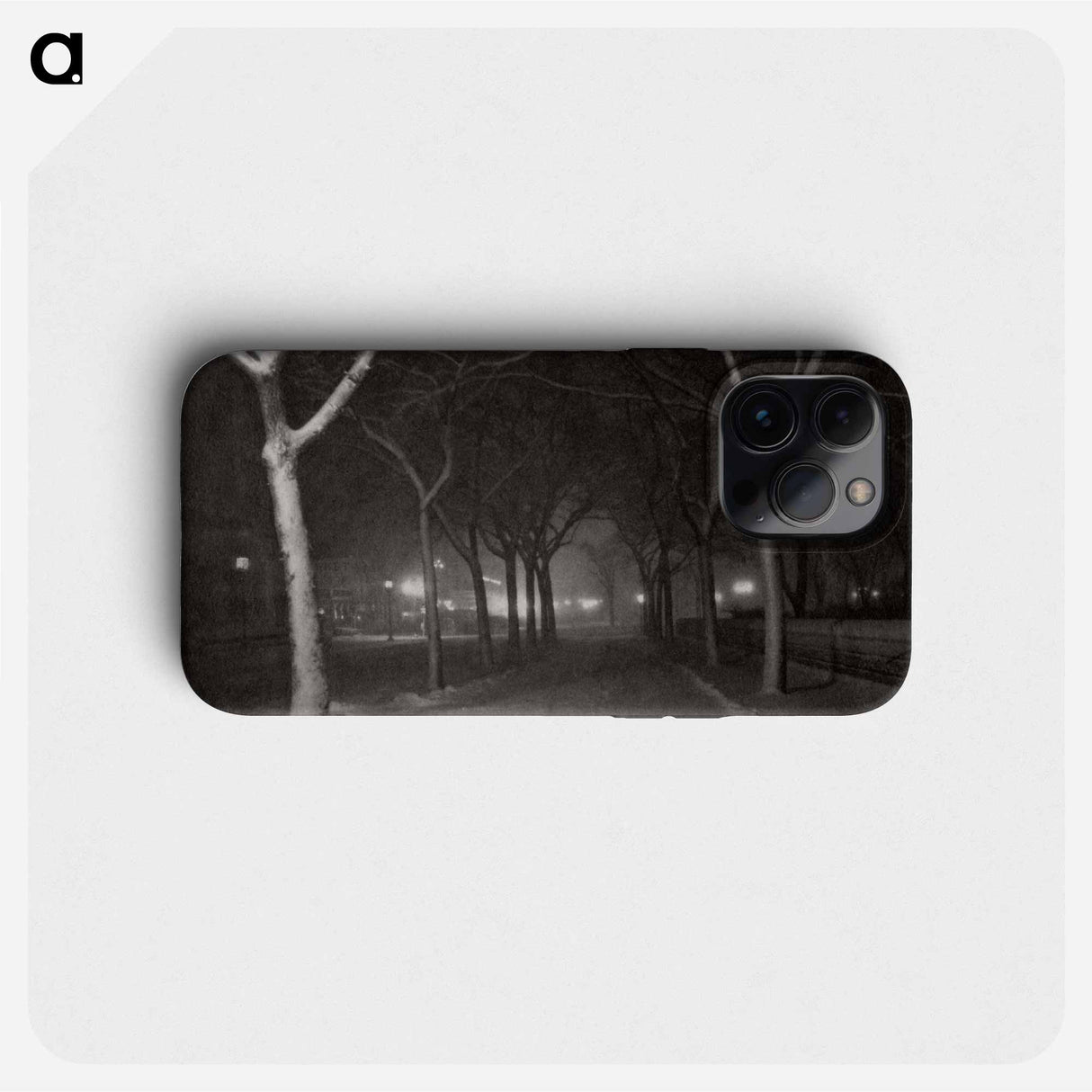 An Icy Night, New York - アルフレッド スティーグリッツ Phone Case.