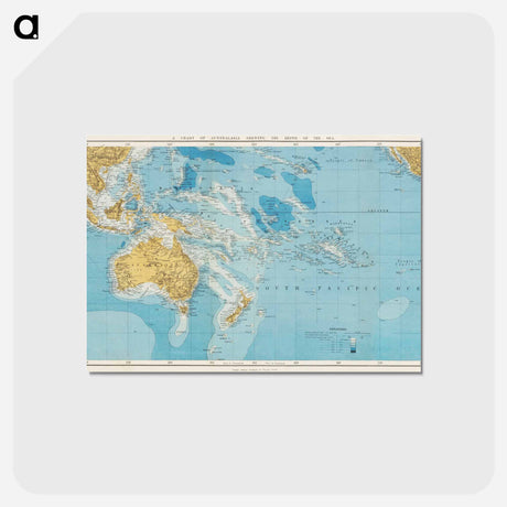 アートポストカード-Stanford's Compendium of Geography and Travel - アンティーク地図 Postcard.