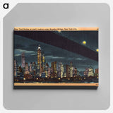 アートパネル-Brooklyn Bridge at Night
 - ボストン公共図書館 Canvas.