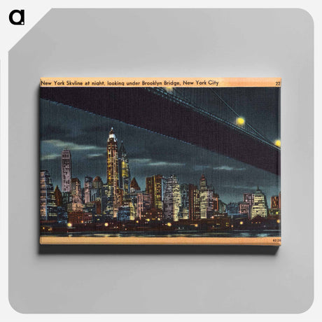 アートパネル-Brooklyn Bridge at Night
 - ボストン公共図書館 Canvas.