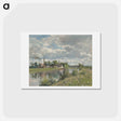 アートポストカード-The River Oise near Pontoise - カミーユ ピサロ Postcard.