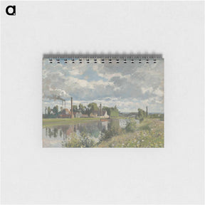 アートメモ帳-The River Oise near Pontoise - カミーユ ピサロ Memo.