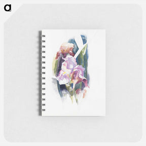 アートメモ帳-Purple Iris - チャールズ デムス Memo.