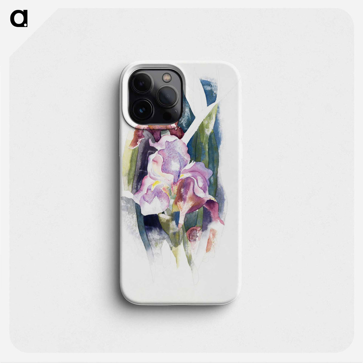 Purple Iris - チャールズ デムス Phone Case.