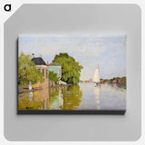 Houses on the Achterzaan - Claude Monet Canvas.