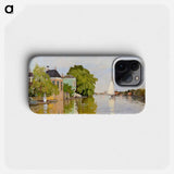 Houses on the Achterzaan - Claude Monet Phone Case.