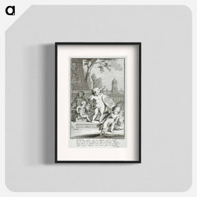 アートポスター-Putti Beoefenen de Schilderkunst en Beeldhouwkunst
 - コルネリス プロース ファン アムステル Poster.