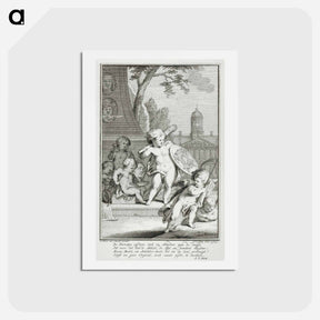 アートポストカード-Putti Beoefenen de Schilderkunst en Beeldhouwkunst
 - コルネリス プロース ファン アムステル Postcard.