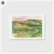 アートポストカード-Landscape - エドガー ドガ Postcard.