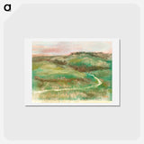 アートポストカード-Landscape - エドガー ドガ Postcard.