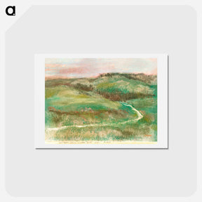 アートポストカード-Landscape - エドガー ドガ Postcard.