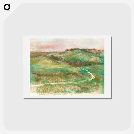 アートポストカード-Landscape - エドガー ドガ Postcard.