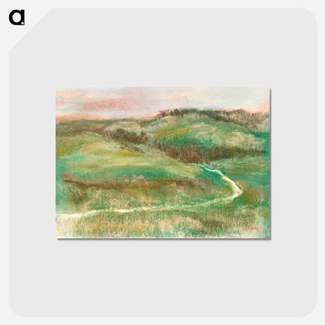 アートポストカード-Landscape - エドガー ドガ Postcard.