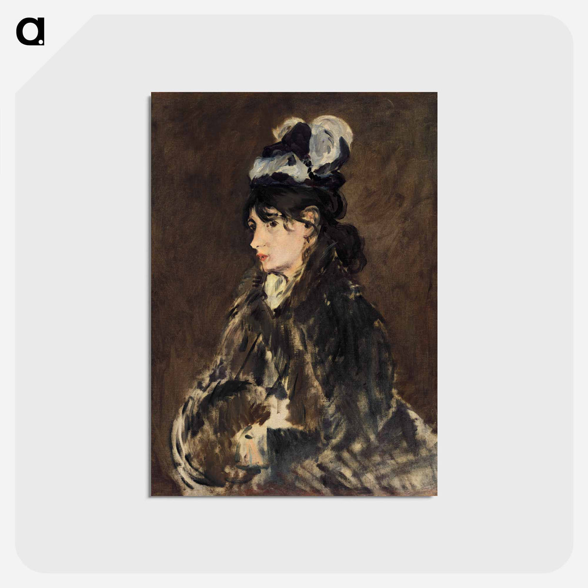 アートポストカード-Berthe Morisot - エドゥアール マネ Postcard.