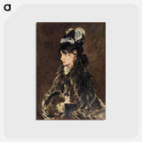 アートポストカード-Berthe Morisot - エドゥアール マネ Postcard.