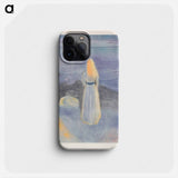 Young Woman on the Beach - Edvard Munch Phone Case.